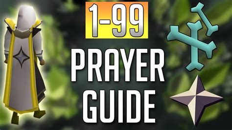 Osrs prayer guide. Prayer is a non-members combat skill. Prayer is trained by burying bones, using them on an altar in a player-owned house, by praying at the Ectofuntus with bonemeal and … 