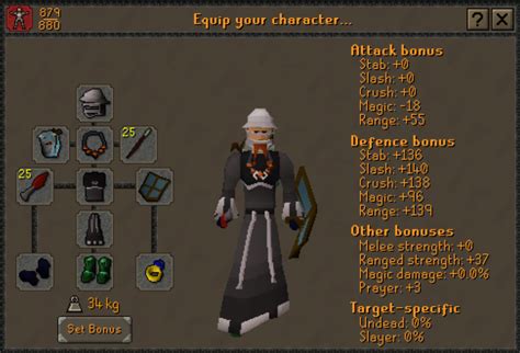 You need like 180 or 182+ ranged attack bonus I think. must wear full robin hood outfit with an oak longbow and speak to robin hood in the ghost town place. Robin hat, ranger boots, ranger tunic, ranger gloves. Edit: but really just talk to him in high range bonus gear... that is a pretty easy one. Wear your best gear.. 