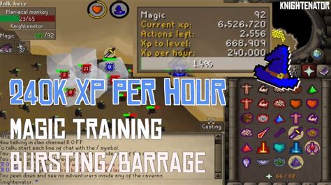 Osrs xp per hour calculator. This calculator determines the expected time and essence required from a given level or amount of experience to your selected goal when runecrafting at the Ourania Altar. It breaks down the rates for each level block, and provides an estimate on how many runes will be created. It provides their gp value, but does not take into account any losses due to repairing the pouches or accessing the bank. 