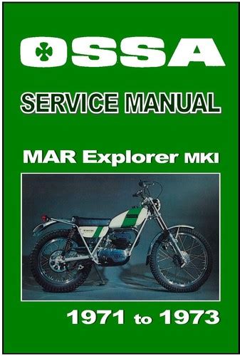 Ossa mar manual.  What should the compression ratio be .  2).  Factory Documentation The foll...