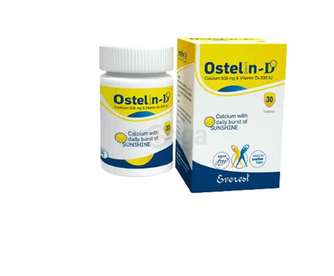 Ostelin-D 500 mg+200 IU Tablet Everest Pharmaceuticals Ltd ...