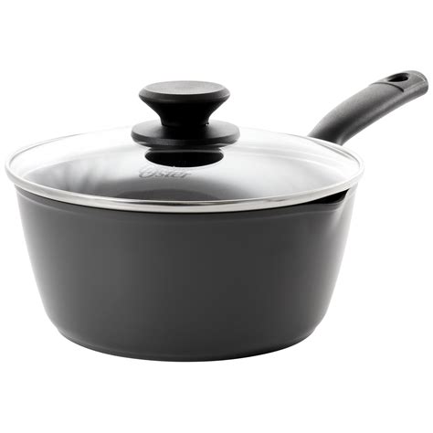 Oster 2.6 Quart Aluminum Nonstick Saucepan in Black Wayfair