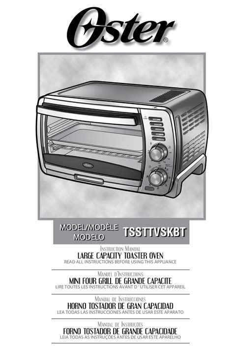 Oster convection toaster oven owner manual. - Ge xl44 manual self cleaning oven.