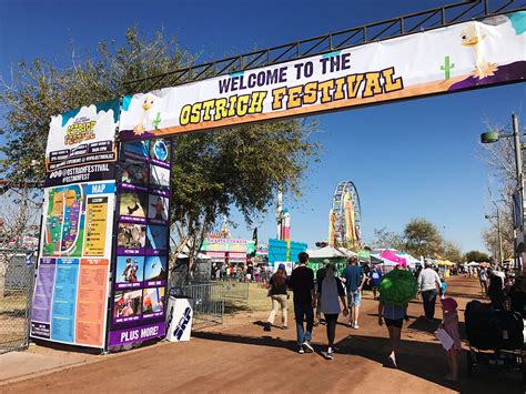 Ostrich festival. Kids can get a free admission Friday by printing out and coloring the Kid’s Coloring Page on the festival's website. Chandler Ostrich Festival. When: March 8-10. 2 p.m.-midnight Friday, ... 