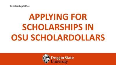 To learn more about how a break in enrollment effects your eligibility for institutional, state, and federal financial aid, please contact OSU's Office of Financial Aid at 541-737-2241 or [email protected]. Contacting the OSU Scholarship Office. The OSU Scholarship Office is currently open for walk-in visitors Monday-Friday from 1 pm - 4 pm.