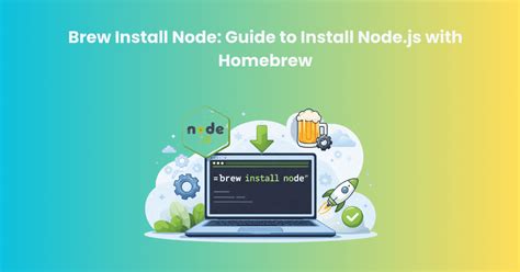 Osx brew install nodejs. js using Homebrew Homebrew is the most common package manager use...