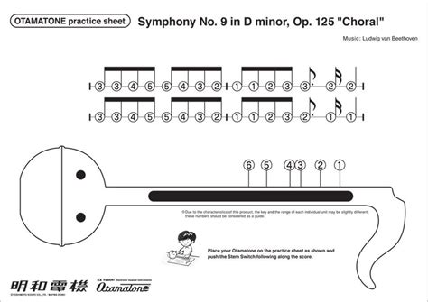 Otamatone sheet music. Pick up the Otamatone and wonder no more! This eighth note noisemaker creates electronic tones that you can control based on the position of your finger on the metal fretboard. Use a switch on the back to choose an octave and slip your fingers up and down to adjust the pitch of the note. Open Otamatone's mouth with a squeeze to change the … 