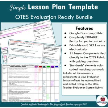 Otes Lesson Plan Template Perfect Otes Lesson Plan Template Collection