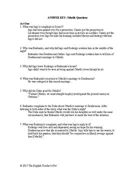 Othello study guide answers act 3. - Generac 2700 psi pressure washer owners manual.