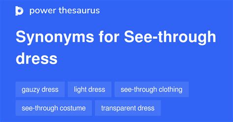 Other Words For See Throug