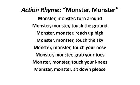 Other Words That Rhyme With Monster