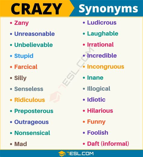 Other words for crazy. Things To Know About Other words for crazy. 