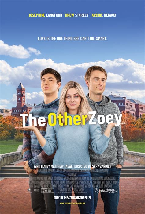 Other zoey movie. The Other Zoey movie. Zoey (Josephine Langford) doesn’t believe in romantic love, she believes in compatibility, and ultimately, the latter is what drives lasting romantic relationships. 