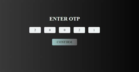 Otp input css.  Feb 3, 2023 · In this article, you learn how to create an OTP input using HTML ...