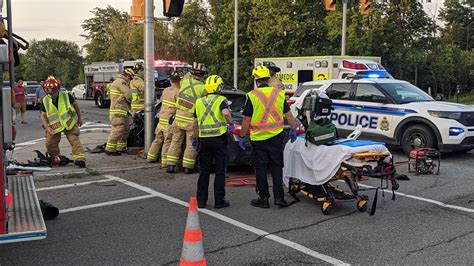 Ottawa county car accident today. Ontario Provincial Police said emergency crews responded shortly after 3:20 p.m. to a two-vehicle crash on Highway 17 near Cobden, Ont., in Renfrew County. 