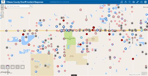 Ottawa county incident mapping.  Find API links for GeoServices, WMS, and WFS.  In co...