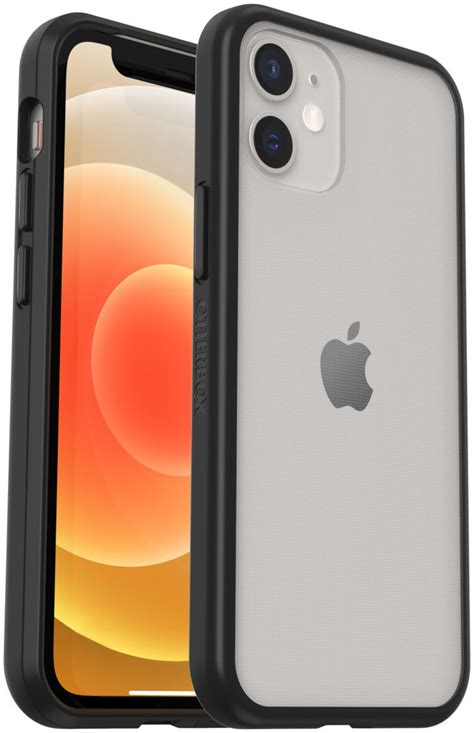 OtterBox React Apple iPhone 12 / 12 Pro Hoesje Transparant Zwart