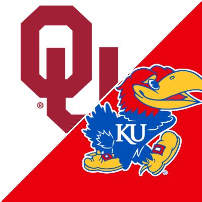 1 day ago · OU continues its season with a road game against Kansas on Saturday. The No. 6-ranked Sooners (7-0, 4-0 Big 12) earned a 31-29 win over UCF in Week 8, while the Jayhawks (5-2, 2-2 Big 12) are fresh off a bye week. Here's a look at the matchup. More:'Our guys were ready': How Kendel Dolby, OU football denied UCF from late tying score . 