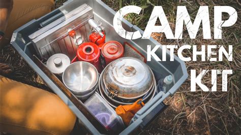 Our Camp Kitchen (Fits in a tote!) - YouTube