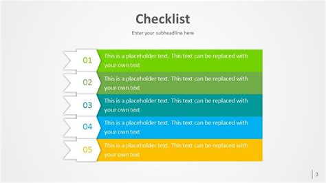 Our Checklist PowerPoint template can visually communicate a list of