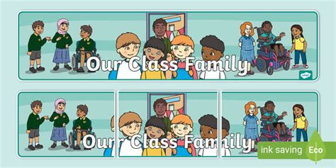 Our Class Is A Family Template
