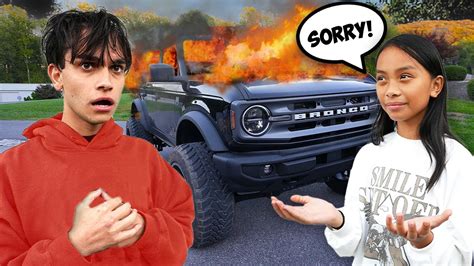 Our Little Sister DESTROYED Our New Car! - YouTube