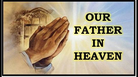 Our father prayer youtube. A very beautiful song sung by Dough Tanner. Lyrics came from Lord's prayer, that Jesus Christ himself taught to his disciples about how we should pray to our... 