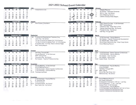 Our lady of assumption school calendar.  Donations support enhanced education...