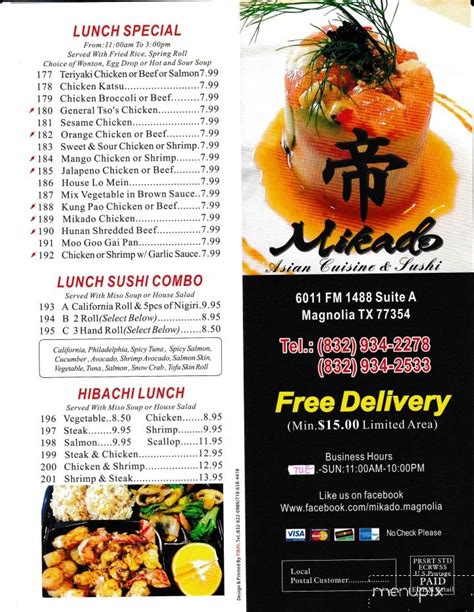 Our menu • Mikado