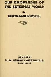 Full Download Our Knowledge Of The External World By Bertrand Russell