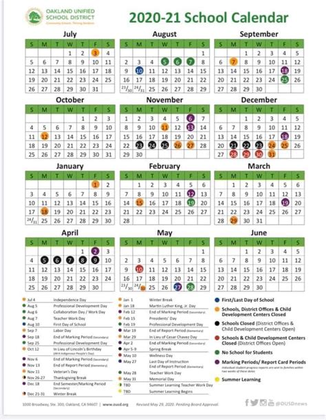 Ousd Calendar 22 23