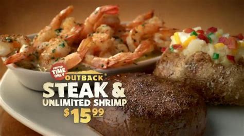 Outback Steakhouse Steak and Unlimited Shrimp TV Spot,