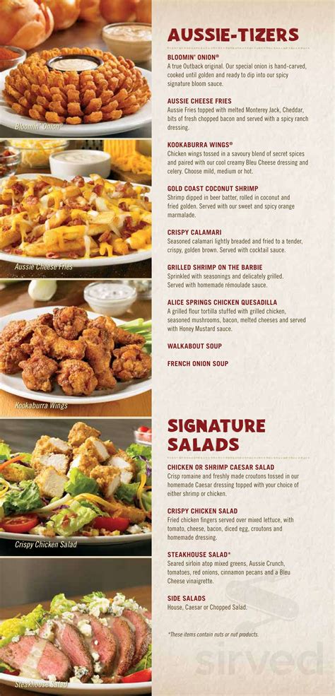 Outback steakhouse menu with prices. Things To Know About Outback steakhouse menu with prices. 