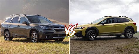 Outback vs crosstrek. Jun 12, 2023 · The 2024 Subaru Crosstrek and the 2024 Subaru Outback offer different engine options for varying preferences. The Crosstrek has a standard 2.0-liter four-cylinder engine, while a more powerful 2.5-liter four-cylinder engine is available. In contrast, the Outback features a standard 2.5-liter four-cylinder engine, and for those seeking even more ... 