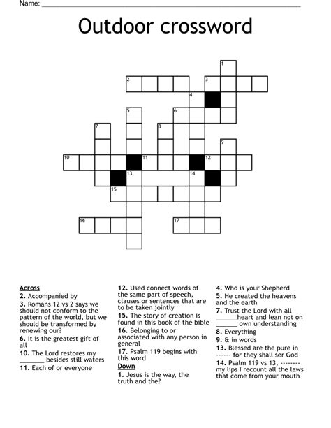 Outdoor Co-op Crossword