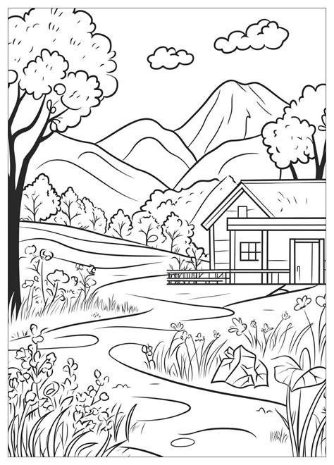 Outdoor Coloring Sheets