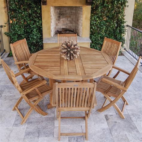 Outdoor Dining Teak Tables Wayfair