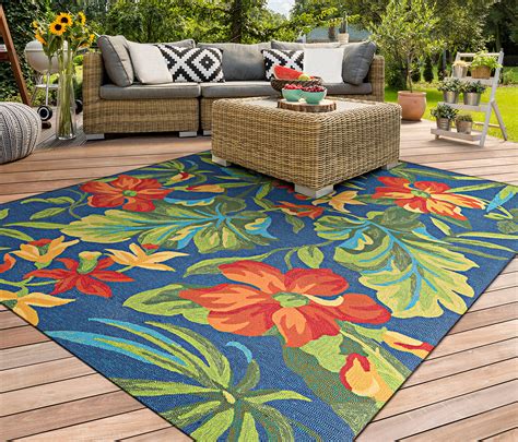 Outdoor Floral Rug - Etsy