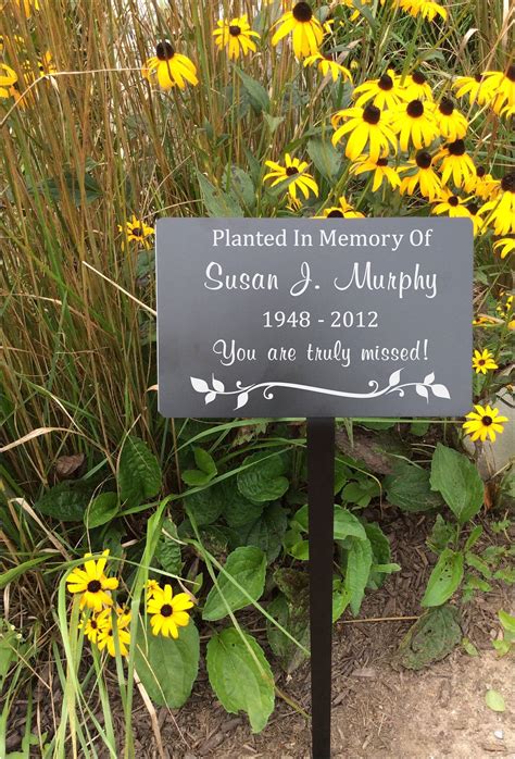 Outdoor Memorials - Stones, Wildflowers and Garden Plaques