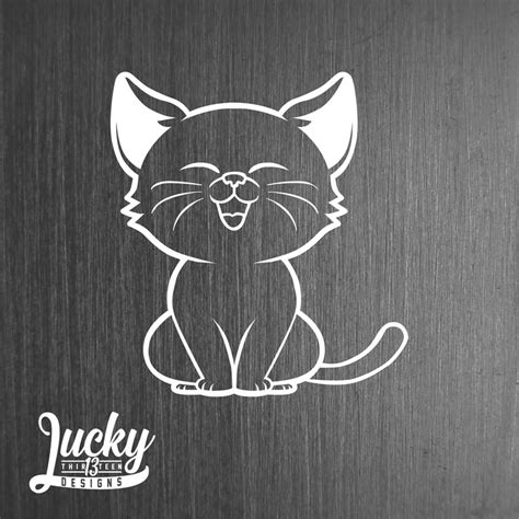 Outdoor cat vinyl decals - Etsy Polska