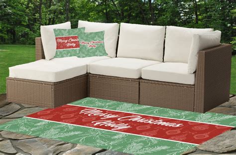 Red and White Plaid Rug, 3' x 5' Christmas Outdoor Front Doo