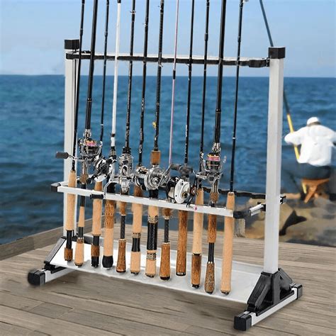 Fishing rod racks, rod tubes or cases, ceiling or overhead stor