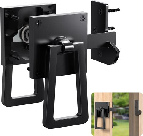 Outdoor gate latch with handle. com.  Locks and latches for additional security and priv...