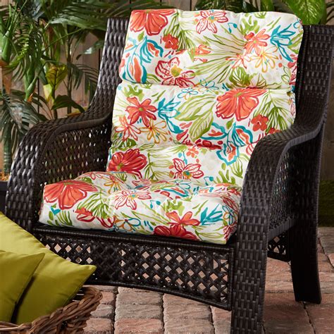 Outdoor Deep Seat Cushon Sunbrella 25-in x 25-in 2-Piece Coal Deep Seat Patio Chair Cushion. Model # SC7830-COAL. 1. • Set includes one 25 x 25 inch seat cushion, and one 24 x 20 inch back cushion. • Made from 100% acrylic high-performance Sunbrella outdoor fabric. • Soft polyfiber fill made from 100% recycled, post-consumer plastic bottles.. 