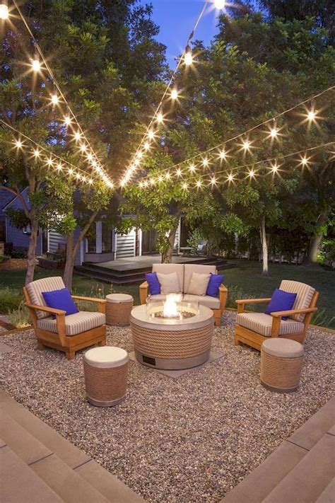 Outdoor lighting backyard. 6. Hang lanterns on trees for a magical setting. (Image credit: Lights4Fun) McCowan Hill says: ‘For soft and fuss-free lighting, try hanging lanterns on trees or on low-level foliage to create a flickering glow and dynamic shadows that … 