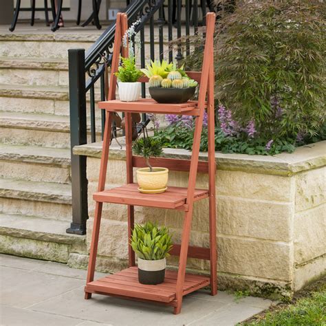 Goplus. Costway 28-in H x 26-in W Black Indoor/Outdoor Corner Steel Plant Stand. Find My Store. for pricing and availability. 2. Color: Blue with Basket and Saddle Bag Planters. Grayson Lane. 28-in H x 67-in W Blue with Basket and Saddle Bag Planters Outdoor Novelty Steel Plant Stand. Find My Store.. 