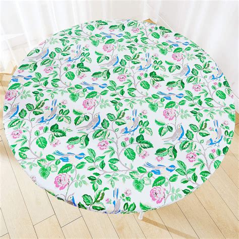 Farmhouse Round Tablecloth, Fitted Outdoor Table Cloth Round Cover with Elastic, Washable Reusable Round Table Cover for Picnic Patio Kitchen (Farmhouse, Small (36''-41'')) 2. $1399. FREE delivery Fri, Oct 20 on $35 of items shipped by Amazon. Or fastest delivery Wed, Oct 18. Only 6 left in stock - order soon. . 