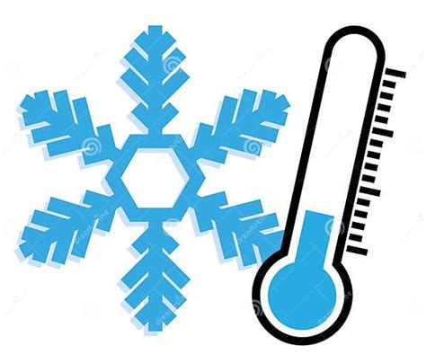 Outdoor weather thermometer icon, freezing winter temperatures