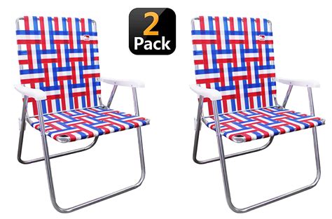Bilot Patio Lawn Chairs Folding Set of 2, Webbed Folding