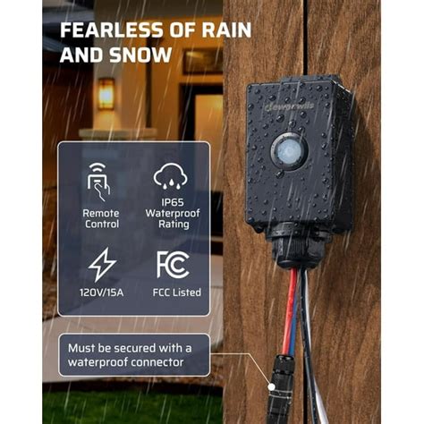 Outdoor wireless light switch.  Smart, weather-resistant options for e...